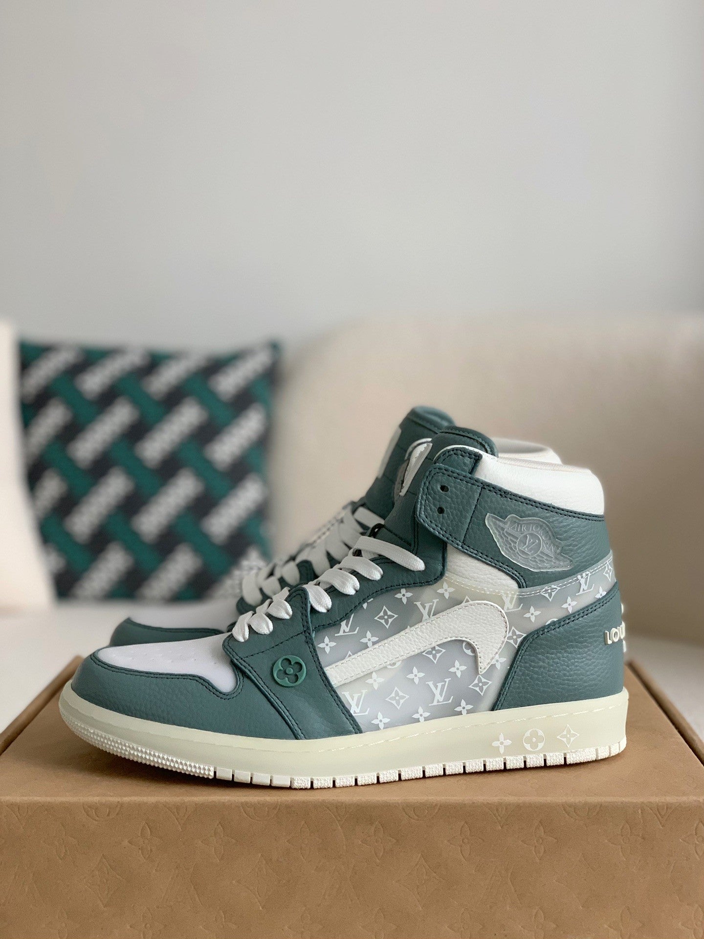 Nike Air Jordan 1 x LV High Custom by The Shoe Surgeon
