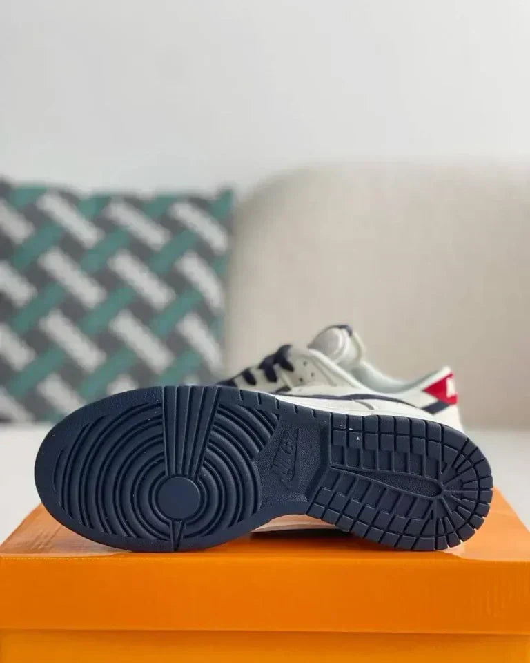 Louis Vuitton x Nike Air Jordan 1 Low 'Deep Blue' (Dunk Low Custom)